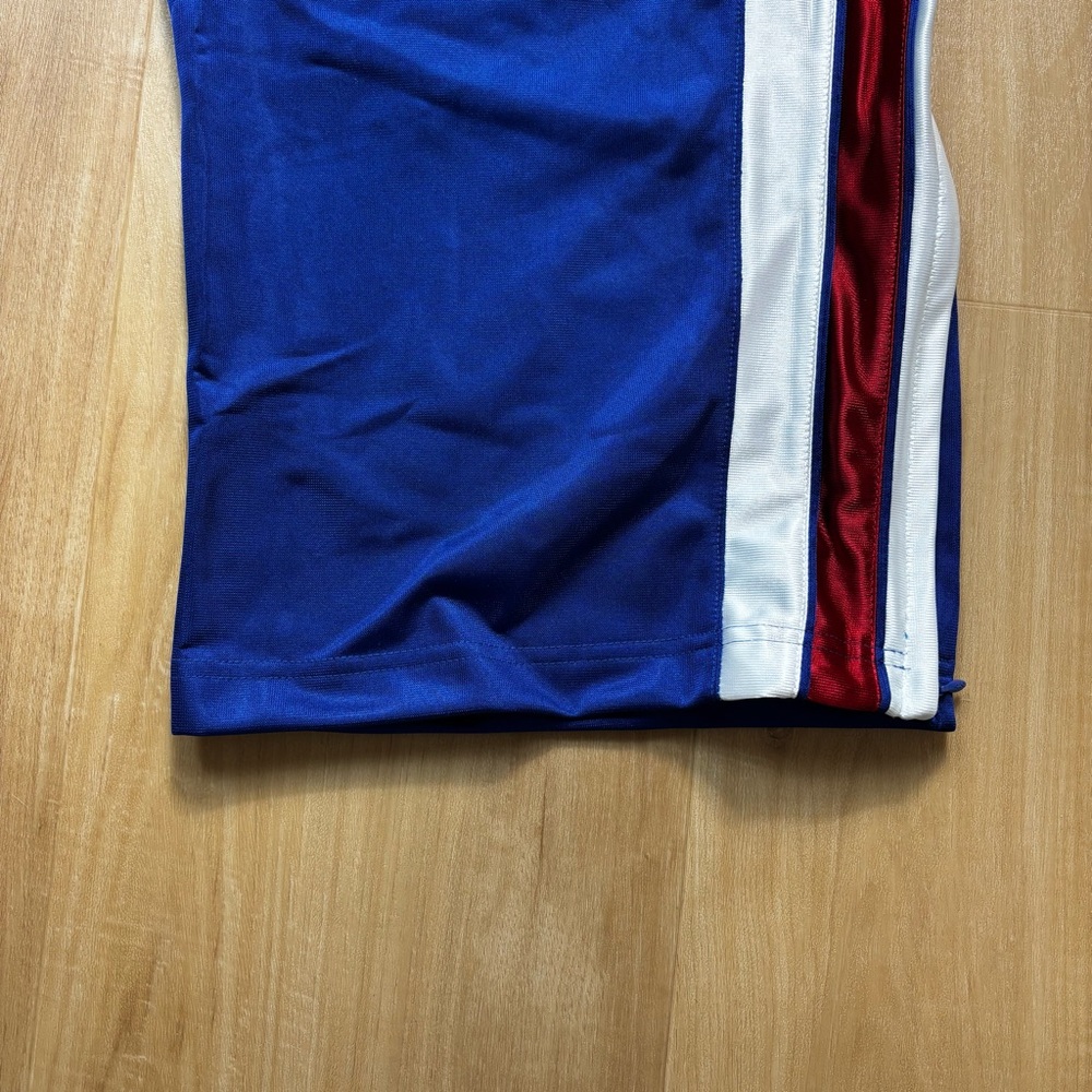 Y2K adidas Blue Sweatpants with Red and White Stripes - Picture 2 of 11